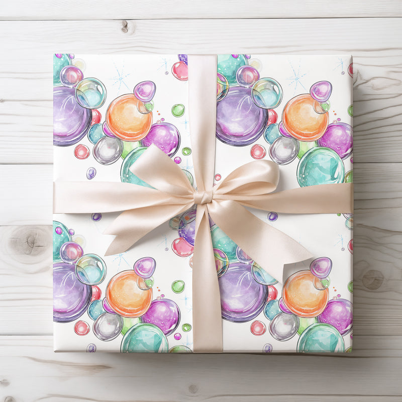 Crystal Spheres - Magical Iridescent Bubble Fantasy Pattern Wrapping Paper