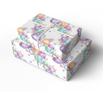 Crystal Spheres - Magical Iridescent Bubble Fantasy Pattern Wrapping Paper