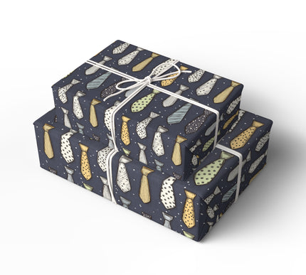 Gentleman Scribbles - Father's Day Necktie Wrapping Paper