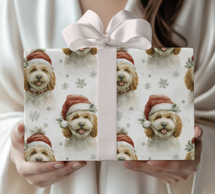 Frosted Fuzz - Snowy Doodle Christmas Gift Wrap