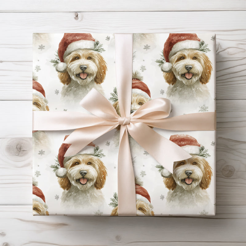Frosted Fuzz - Snowy Doodle Christmas Gift Wrap