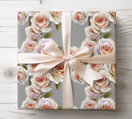 Luxurious rose floral design with golden accents, ideal for weddings and elegant gift presentations. 