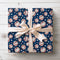 Classic vintage baseball-themed wrapping paper, perfect for sports fans and nostalgic gift giving. 