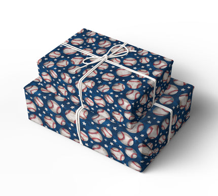Home Run Dreams - Vintage Baseball Wrapping Paper