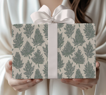 CedarTide – Evergreen Twig Pattern Wrapping Paper