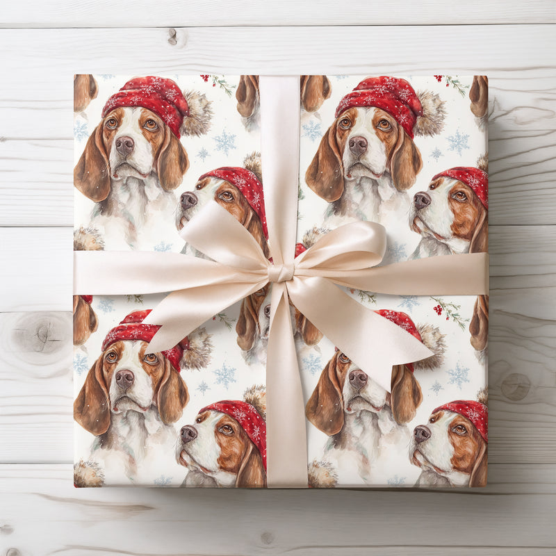 Jolly Beagle Joy - Festive Dog Lover’s Gift Wrap