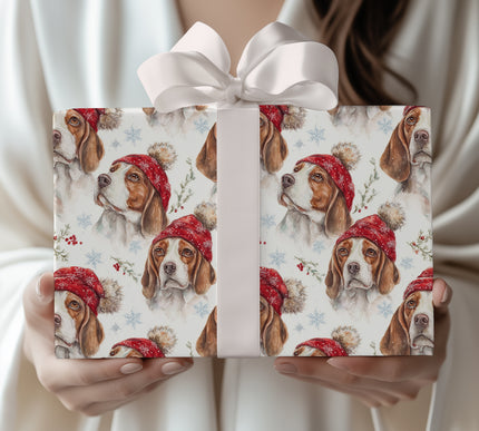 Jolly Beagle Joy - Festive Dog Lover’s Gift Wrap