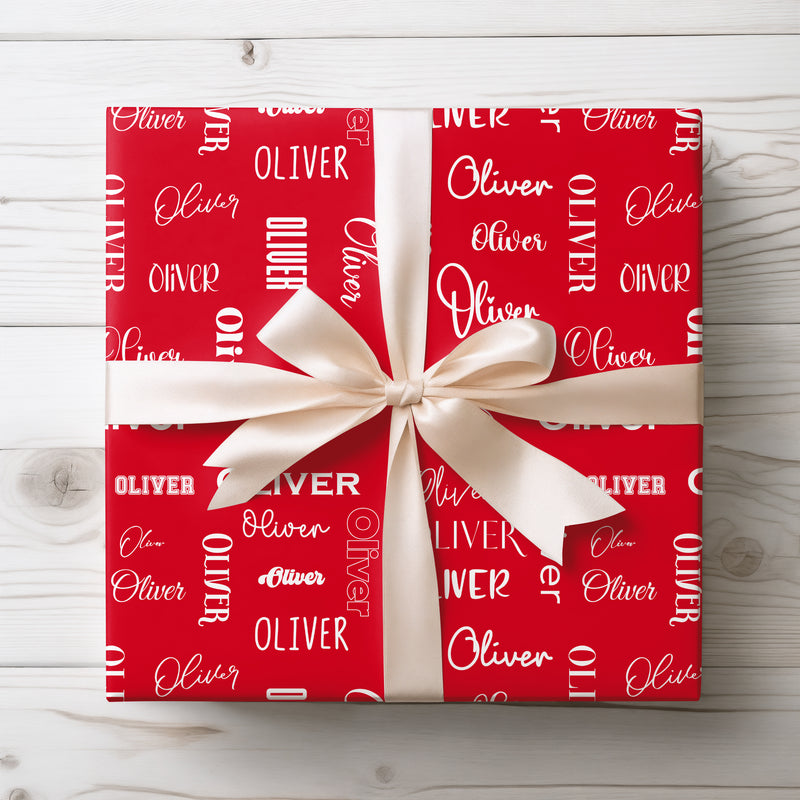 Scrollgift of Namevale - Custom Name Wrapping Paper