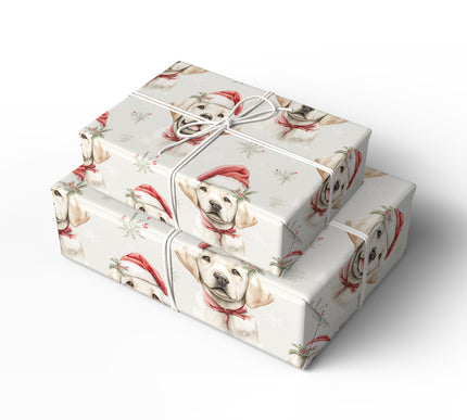 Merry Pup - Adorable Golden Retriever Christmas Gift Wrap