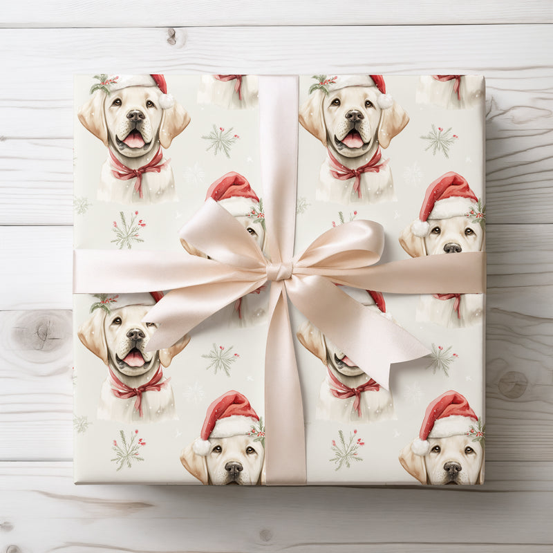 Merry Pup - Adorable Golden Retriever Christmas Gift Wrap