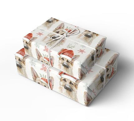 Shepherd Snowflakes - German Shepherd Christmas Gift Wrap