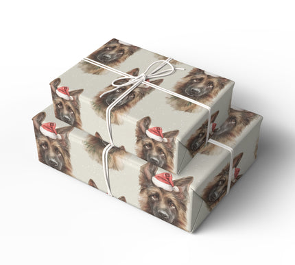 Shepherd’s Cheer - Festive German Shepherd Christmas Wrapping paper