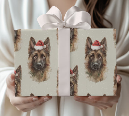 Shepherd’s Cheer - Festive German Shepherd Christmas Wrapping paper