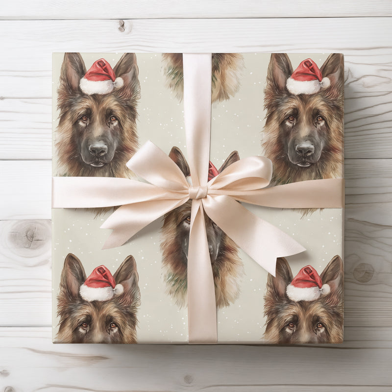 Shepherd’s Cheer - Festive German Shepherd Christmas Wrapping paper
