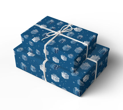 Wintergift Starlight - Presents Pattern Wrapping Paper