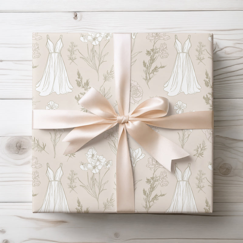 VowBlossom – Wedding Dress & Floral Wrapping Paper