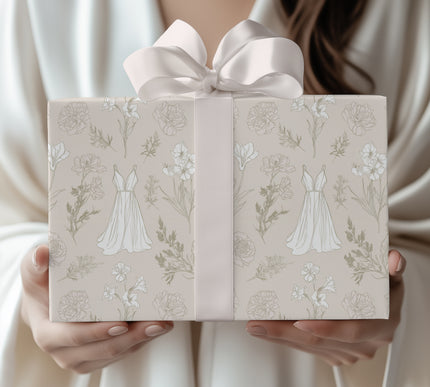 VowBlossom – Wedding Dress & Floral Wrapping Paper