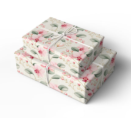 Petal Bliss - Pink Orchid Wrapping Paper