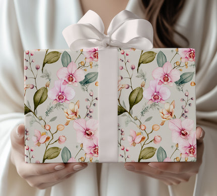 Orchid Serenity - Delicate Orchid Wrapping Paper