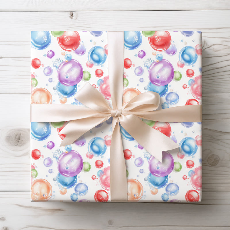 Bubble Bloom - Colorful Translucent Bubble Pattern Wrapping Paper