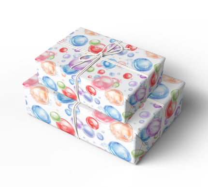 Bubble Bloom - Colorful Translucent Bubble Pattern Wrapping Paper