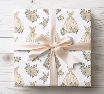 Wrap your gifts in romance with RoseGala wrapping paper featuring dress bouquets and floral designs. Ideal for weddings, proms, and elegant events.