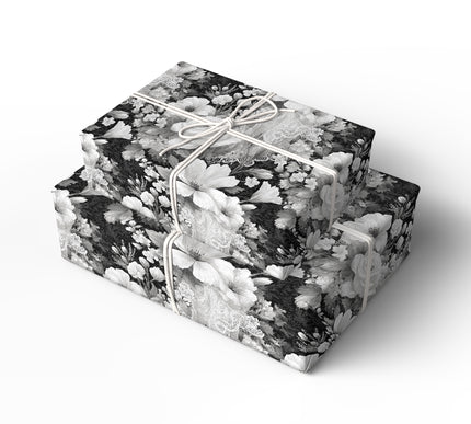 Moonlit Lace - Midnight Fantasy Lace Wrapping Paper