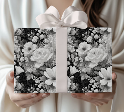 Moonlit Lace - Midnight Fantasy Lace Wrapping Paper