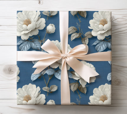 Bring classic charm to your gifts with Skyblossom wrapping paper, decorated with vintage floral motifs. Perfect for birthdays, weddings, and everyday presents.