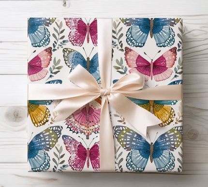 Celebrate timeless beauty with Skysail wrapping paper featuring vintage butterfly wing designs. Ideal for elegant occasions and nature enthusiasts.