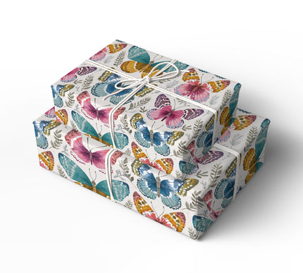 Flutternook - Watercolor Butterfly Wrapping Paper