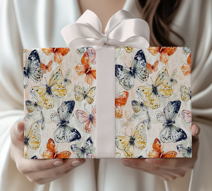 Wingwhirl - Artistic Butterfly Wrapping Paper