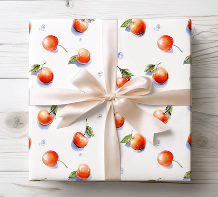 Wrap gifts with Ruby Orchard, showcasing an enchanted cherry grove design. Perfect for spring celebrations, birthdays, and fans of whimsical nature themes. Smooth, premium paper with vivid, detailed artwork.