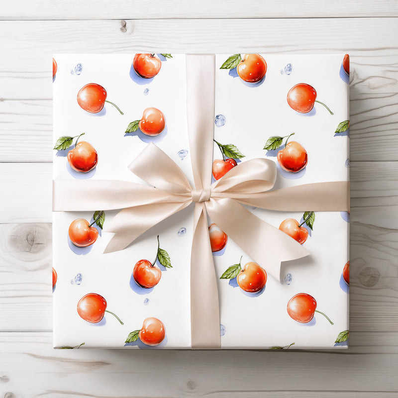 Ruby Orchard - Enchanted Cherry Grove Wrapping Paper