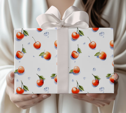 Ruby Orchard - Enchanted Cherry Grove Wrapping Paper