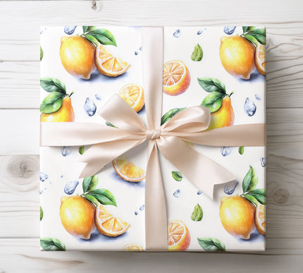 Add warmth to your presents with Sunlit Grove wrapping paper featuring golden citrus fruits in a dreamy style. Ideal for summer birthdays, celebrations, and nature-inspired gifts. High-quality paper with radiant tones.