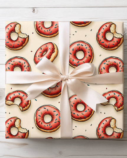 Crumbbliss – Bitten Donuts & Sprinkles Party Wrapping Paper