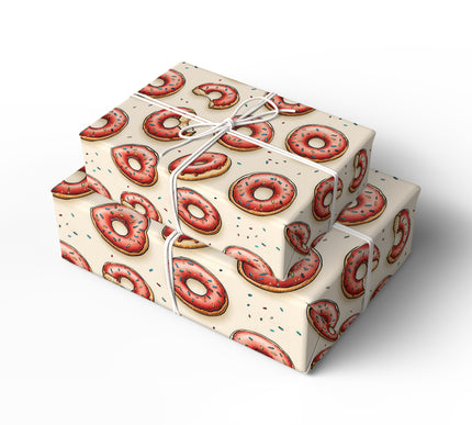 Crumbbliss – Bitten Donuts & Sprinkles Party Wrapping Paper