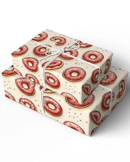 Crumbbliss – Bitten Donuts & Sprinkles Party Wrapping Paper
