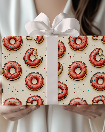 Crumbbliss – Bitten Donuts & Sprinkles Party Wrapping Paper