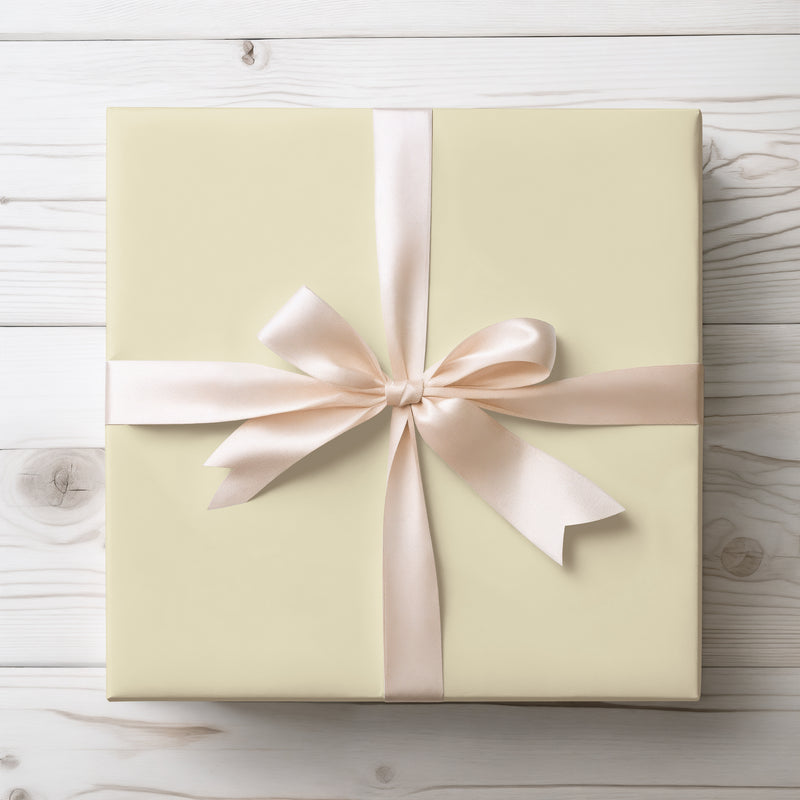 Silken Whisper - Solid Cream Wrapping Paper