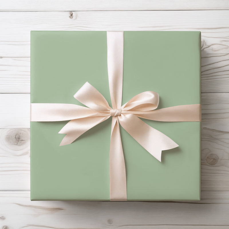 Sage Whisper - Solid Light Sage Green Wrapping Paper