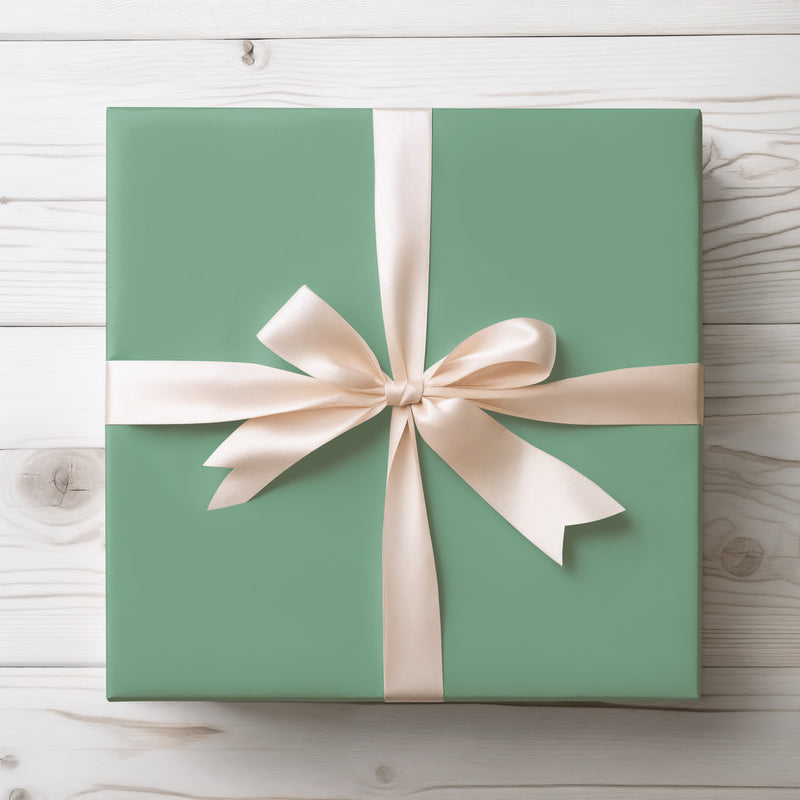 Emerald Haze - Solid Mint Green Wrapping Paper