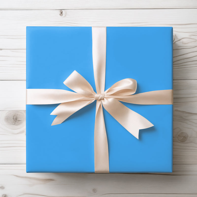 Lunara – Solid Blue Wrapping Paper