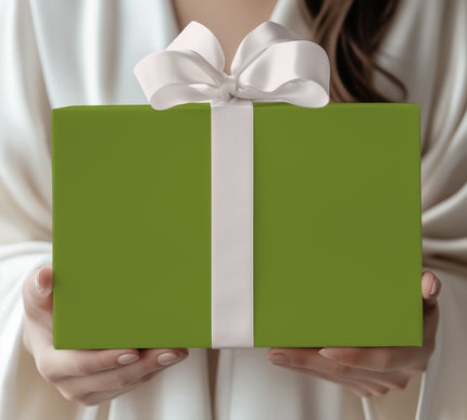 LeafBright – Solid Green Wrapping Paper