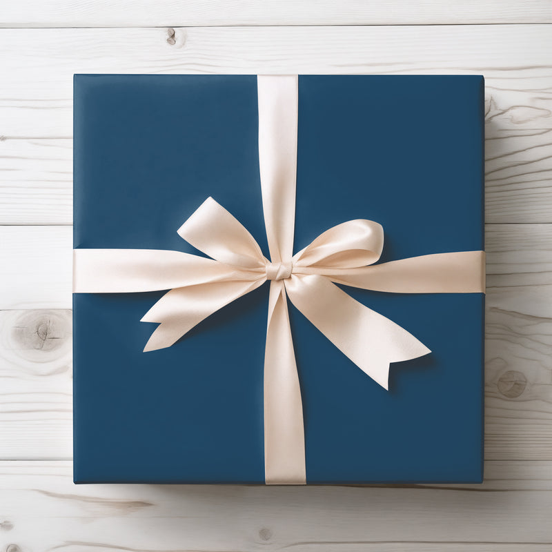 DeepTide – Solid Navy Blue Wrapping Paper
