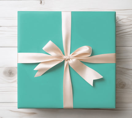 AquaBloom – Solid Turquoise Wrapping Paper