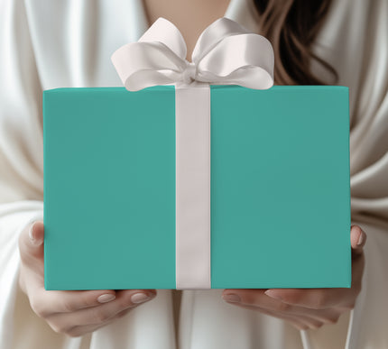 AquaBloom – Solid Turquoise Wrapping Paper
