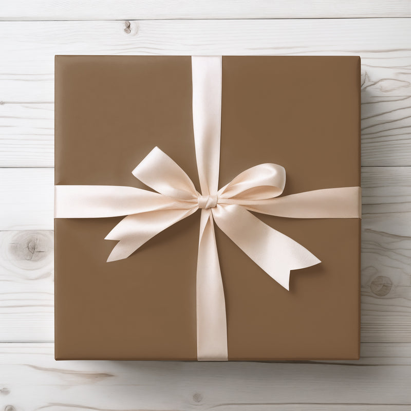 CocoaVale – Solid Brown Wrapping Paper
