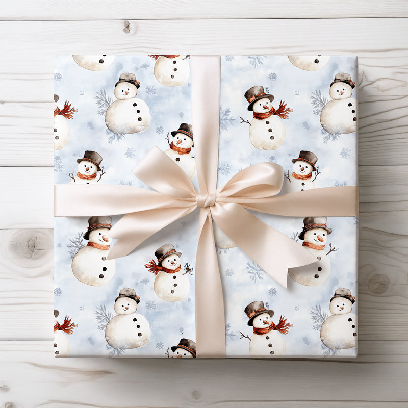 SnowGlee – Happy Snowmen Wrapping Paper